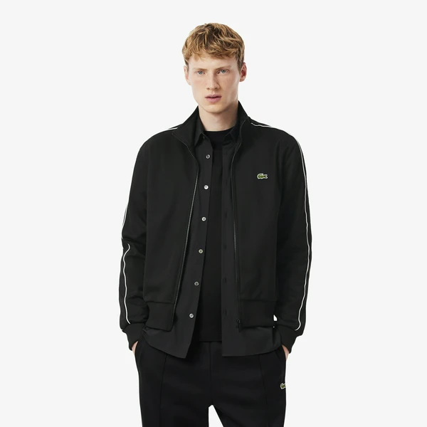 Толстовка Lacoste на молнии, черный, арт. SH1457