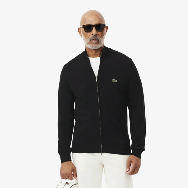 Свитер Lacoste на молнии, черный, арт. AH1957