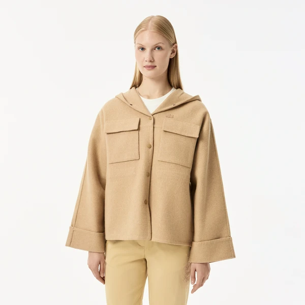 Куртка Lacoste из овечьей шерсти, бежевый, арт. BF0510