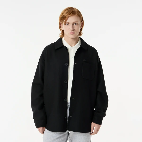 Куртка Lacoste из смеси с овечьей шерстью, черный, арт. BH0514