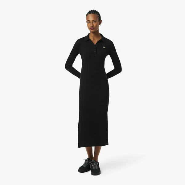 Платье Lacoste из органического хлопка, черный, арт. EF5297
