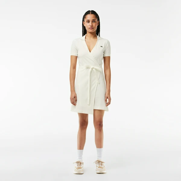 Платье Lacoste Пике, белый, арт. EF7252