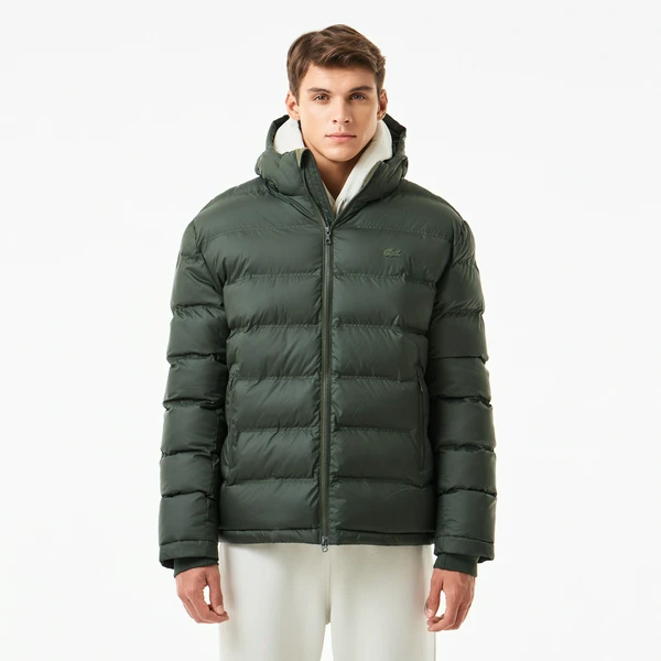 Куртка Lacoste Hooded Quilted, хаки, арт. BH7460R