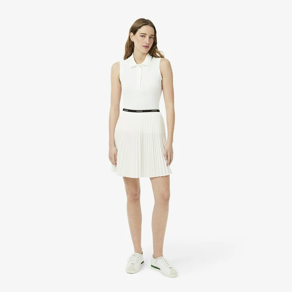 Плиссированная юбка Lacoste, белый, арт. JF1403