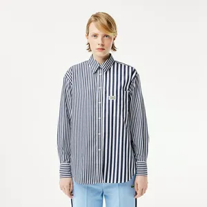 Рубашка Lacoste в полоску, синий, арт. CF0788