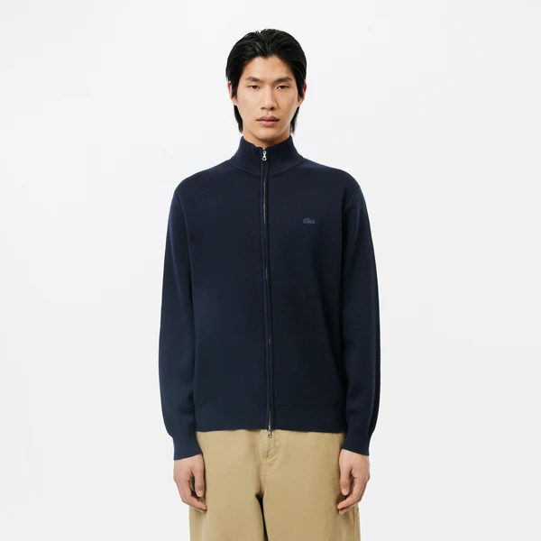 Свитер Lacoste на молнии, синий, арт. AH1955