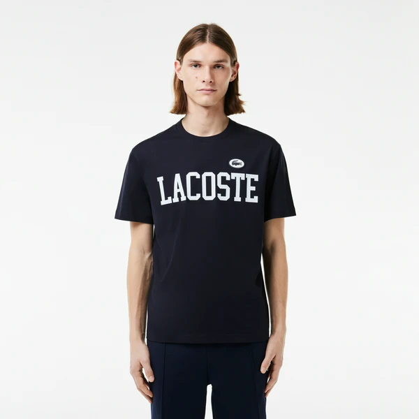 Футболка Lacoste с контрастным значком, синий, арт. TH7411