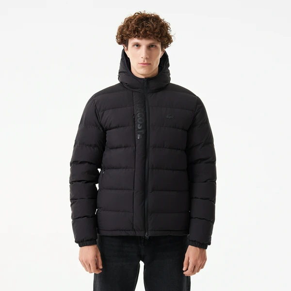 Куртка-бомбер Lacoste на молнии, черный, арт. BH2510