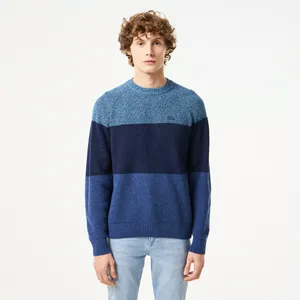 Свитер Lacoste в полоску, синий, арт. AH2519