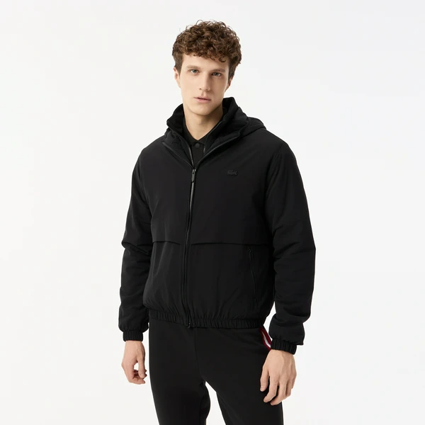 Спортивная куртка Lacoste с капюшоном, черный, арт. BH0512R