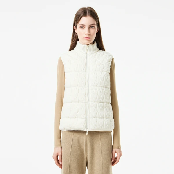 Жилет Lacoste утепленный двусторонний, белый, арт. BF2530