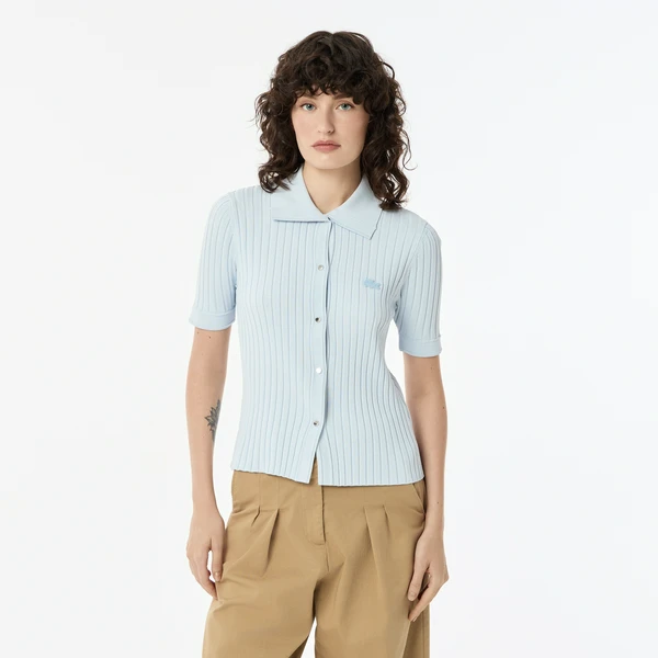 Свитер Lacoste с коротким рукавом, голубой, арт. AF0505