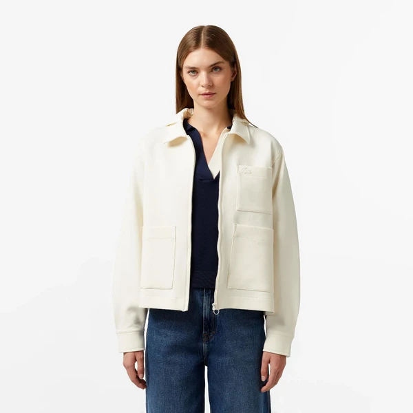 Рубашка Lacoste на молнии, белый, арт. CF2511