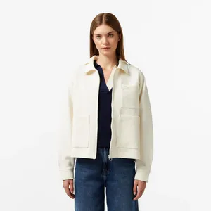 Рубашка Lacoste на молнии, белый, арт. CF2511