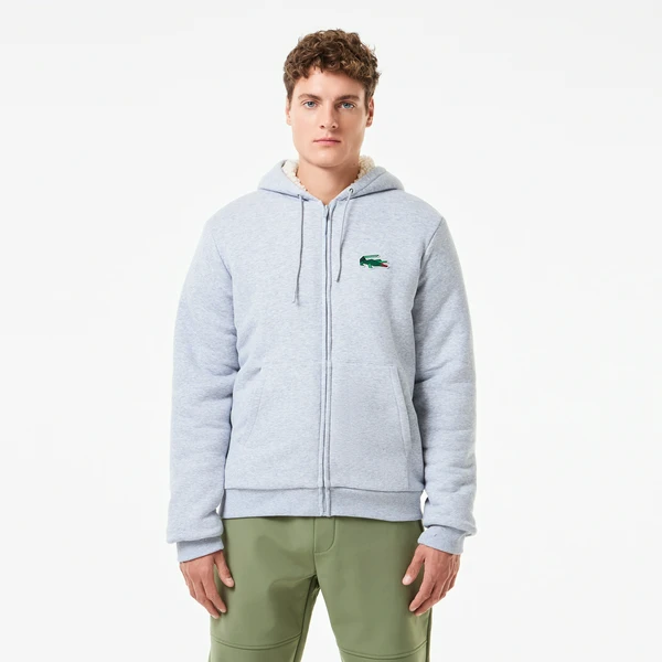 Толстовка Lacoste на молнии, серый, арт. SH2527