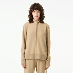 Свитер-толстовка Lacoste на молнии, бежевый, арт. AF2508R