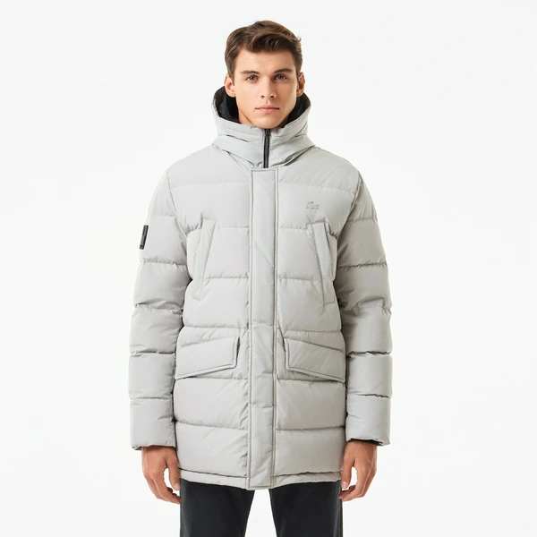 Куртка Lacoste удлиненная, серый, арт. BH2308