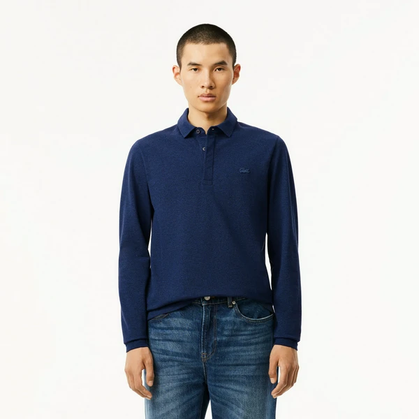 Поло Lacoste с длинными рукавами, синий, арт. PH2481