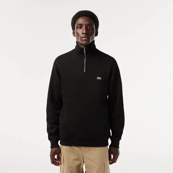 Толстовка Lacoste на молнии, черный, арт. SH1927