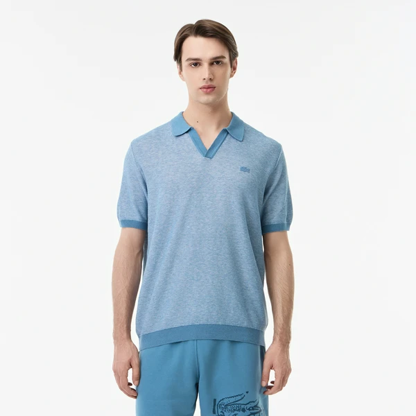 Поло Lacoste трикотажное, синий, арт. AH0506