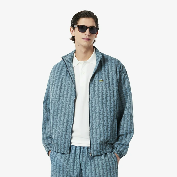 Ветровка Lacoste с монограммой, синий, арт. BH8902