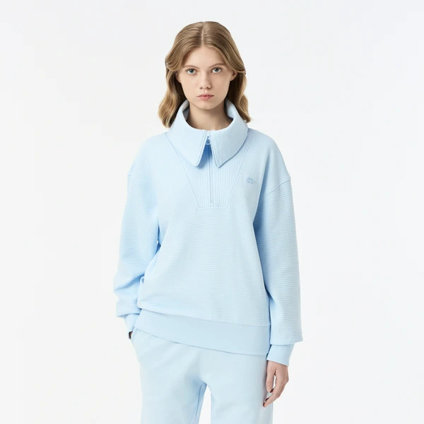 Толстовка Lacoste с высоким воротом, голубой, арт. SF0506