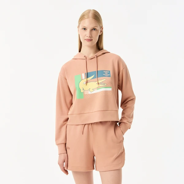 Толстовка Lacoste с капюшоном, розовый, арт. SF0514