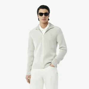 Свитер Lacoste на застежке, белый, арт. AH9312
