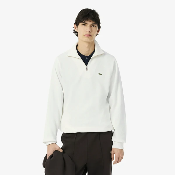 Толстовка Lacoste на молнии, белый, арт. SH1927