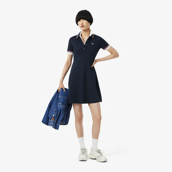Платье-поло Lacoste Эластичное, синий, арт. EF5288
