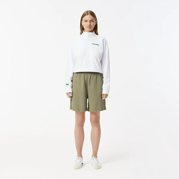 Шорты Lacoste из льна, хаки, арт. FF0519