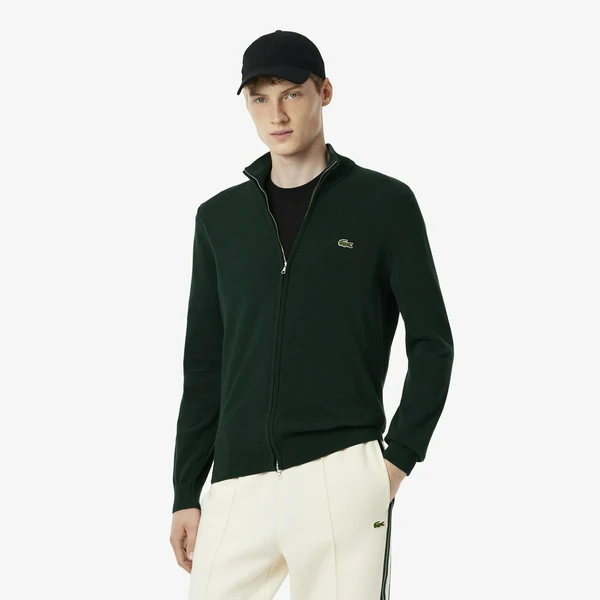 Свитер Lacoste на молнии, зеленый, арт. AH1957