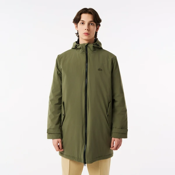 Мужская утепленная парка Lacoste цвета хаки, хаки, арт. BH0420