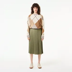 Юбка плиссированная Lacoste, хаки, арт. JF8050