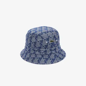 Двусторонняя панама Lacoste Signature, синий, арт. RK7593