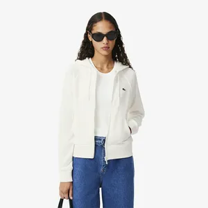 Толстовка Lacoste с капюшоном на молнии, белый, арт. SF9213