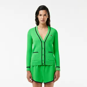 Кардиган Lacoste на пуговицах, зеленый, арт. AF6921