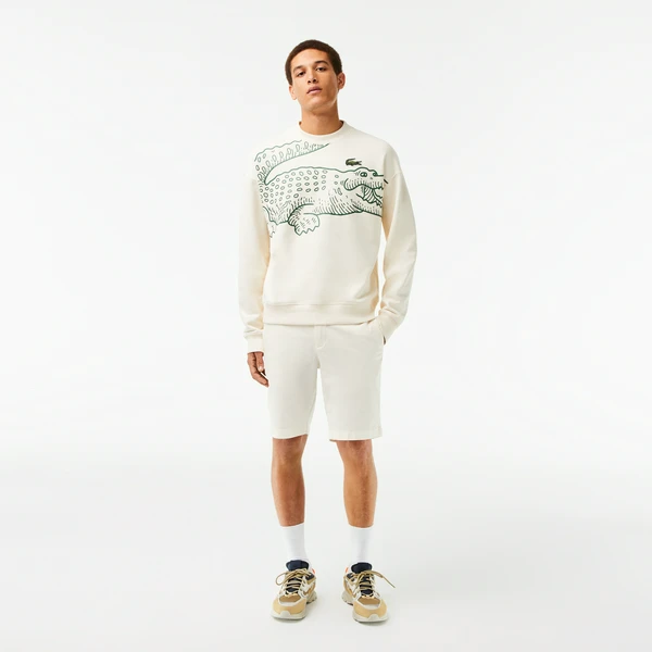 Шорты Lacoste из эластичного хлопка, белый, арт. FH2647