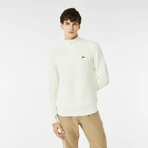 Свитер Lacoste на молнии, белый, арт. AH2419