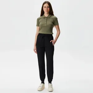 Брюки-джоггеры Lacoste на эластичном поясе, черный, арт. HF0407