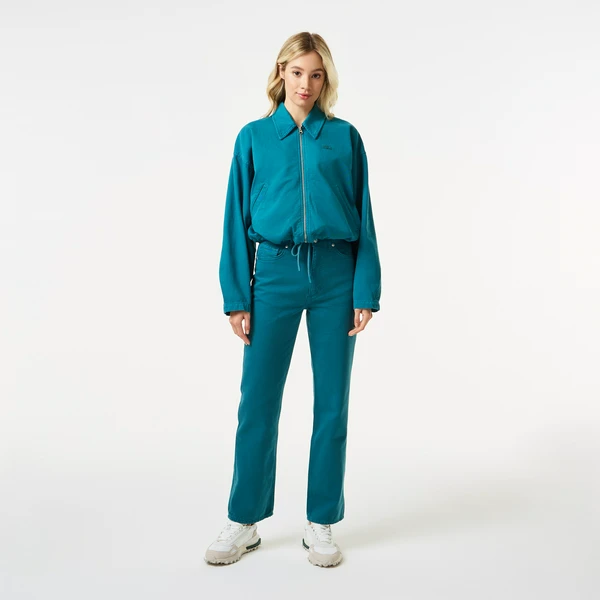 Прямые джинсы Lacoste из экологичного хлопка, синий, арт. HF8408