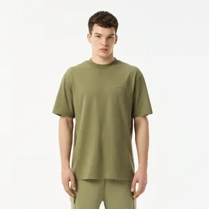 Футболка Lacoste из смеси хлопка, хаки, арт. TH0541