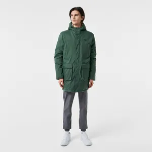 Мужская утепленная парка Lacoste с капюшоном, зеленый, арт. BH2435