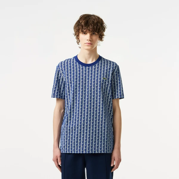 Футболка Lacoste из эластичного хлопка, голубой, арт. TH2410