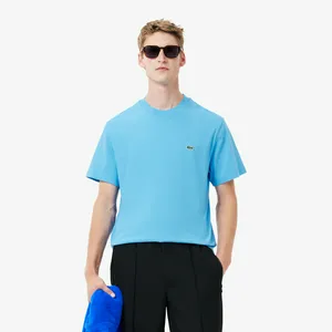 Футболка Lacoste хлопковая с коротким рукавом, голубой, арт. TH7318