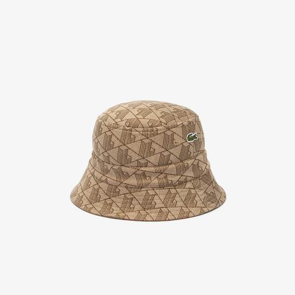 Двусторонняя панама Lacoste Signature, бежевый, арт. RK7593
