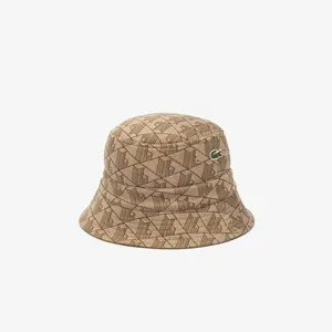 Двусторонняя панама Lacoste Signature, бежевый, арт. RK7593