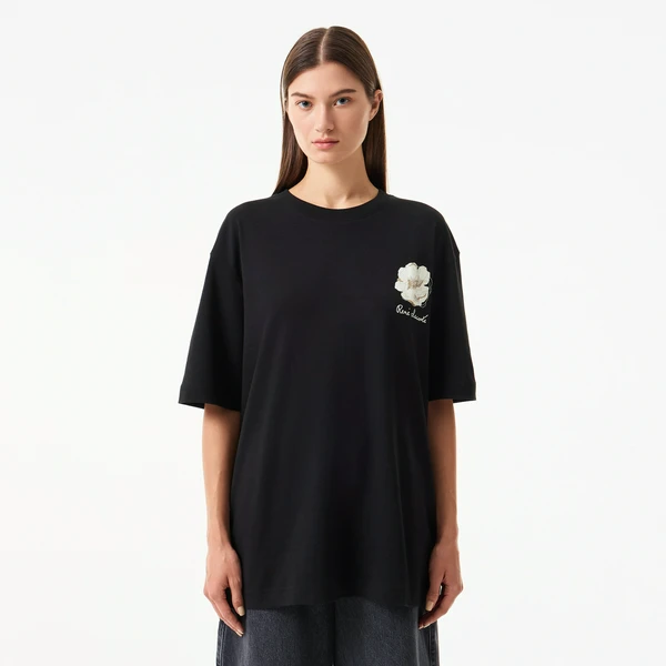 Женская футболка Lacoste из органического хлопка, черный, арт. TF2506
