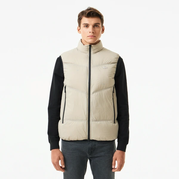 Жилет Lacoste на молнии, серый, арт. BH2508