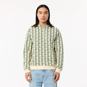 Мужское флисовое худи Lacoste Monogram, зеленый, арт. SH2855